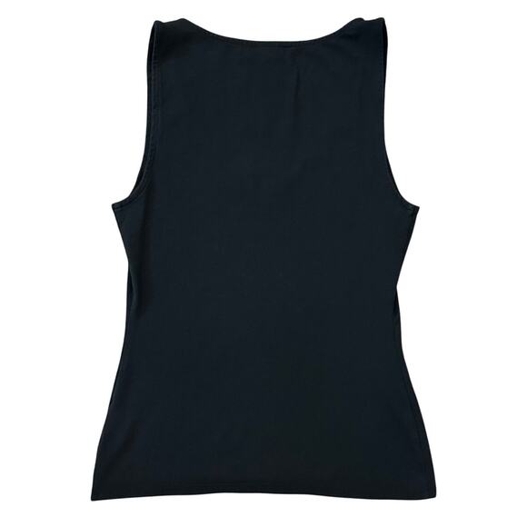 Express Black Scallop Trim Tank Top - Picture 2 of 4